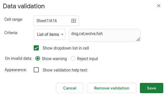 How to create a drop down list in excel